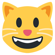 😺 Emoji grinsende Katze Twitter Twemoji 13.0.1.
