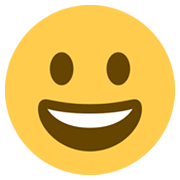 Emoji 😀 Faccina Con Un Gran Sorriso su Twitter Twemoji 13.0.1.