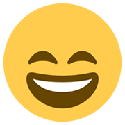 😄 Emoji grinsendes Gesicht mit lachenden Augen Twitter Twemoji 13.0.1.