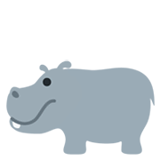 🦛 Emoji Hipopótamo na Twitter Twemoji 13.0.1.