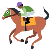 🏇🏿 Emoji Corrida De Cavalos: Pele Escura na Twitter Twemoji 13.0.1.