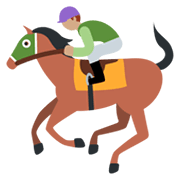 🏇🏽 Emoji Pferderennen: mittlere Hautfarbe Twitter Twemoji 13.0.1.
