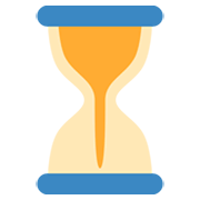 ⏳ Emoji Reloj De Arena Con Tiempo en Twitter Twemoji 13.0.1.