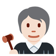 🧑🏻‍⚖️ Emoji Juiz No Tribunal: Pele Clara na Twitter Twemoji 13.0.1.