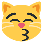 Emoji 😽 Gatto Che Manda Baci su Twitter Twemoji 13.0.1.