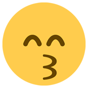 😙 Emoji küssendes Gesicht mit lächelnden Augen Twitter Twemoji 13.0.1.