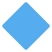 Emoji 🔷 Rombo Blu Grande su Twitter Twemoji 13.0.1.