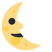 🌜 Emoji Rosto Da Lua De Quarto Minguante na Twitter Twemoji 13.0.1.