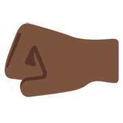 🤛🏿 Emoji Punho Esquerdo: Pele Escura na Twitter Twemoji 13.0.1.
