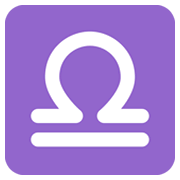 Emoji ♎ Segno Zodiacale Della Bilancia su Twitter Twemoji 13.0.1.