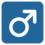 Emoji ♂️ Simbolo Genere Maschile su Twitter Twemoji 13.0.1.