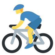 Emoji 🚴‍♂️ Ciclista Uomo su Twitter Twemoji 13.0.1.
