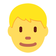 👱‍♂️ Emoji Mann: blond Twitter Twemoji 13.0.1.