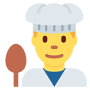 👨‍🍳 Emoji Cocinero en Twitter Twemoji 13.0.1.