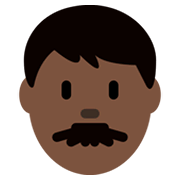 Emoji 👨🏿 Uomo: Carnagione Scura su Twitter Twemoji 13.0.1.