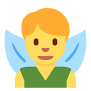 Emoji 🧚‍♂️ Folletto Alato su Twitter Twemoji 13.0.1.