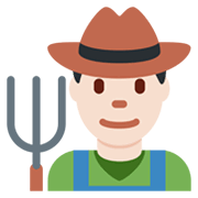 👨🏻‍🌾 Emoji Agricultor: Tono De Piel Claro en Twitter Twemoji 13.0.1.