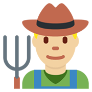 👨🏼‍🌾 Emoji Agricultor: Tono De Piel Claro Medio en Twitter Twemoji 13.0.1.