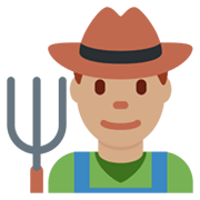 👨🏽‍🌾 Emoji Agricultor: Tono De Piel Medio en Twitter Twemoji 13.0.1.