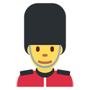 💂‍♂️ Emoji Guardia Hombre en Twitter Twemoji 13.0.1.