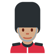 💂🏽‍♂️ Emoji Guardia Hombre: Tono De Piel Medio en Twitter Twemoji 13.0.1.