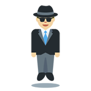 Emoji 🕴🏼‍♂️ Uomo in giacca e cravatta levitante: Carnagione Abbastanza Chiara su Twitter Twemoji 13.0.1.