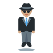 🕴🏽‍♂️ Emoji Schwebende Mann im Anzug: mittlere Hautfarbe Twitter Twemoji 13.0.1.