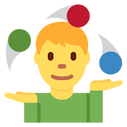 Emoji 🤹‍♂️ Giocoliere Uomo su Twitter Twemoji 13.0.1.