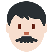 Emoji 👨🏻 Uomo: Carnagione Chiara su Twitter Twemoji 13.0.1.