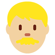 Emoji 👨🏼 Uomo: Carnagione Abbastanza Chiara su Twitter Twemoji 13.0.1.