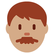 Emoji 👨🏽 Uomo: Carnagione Olivastra su Twitter Twemoji 13.0.1.