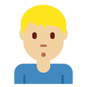Emoji 🙎🏼‍♂️ Uomo Imbronciato: Carnagione Abbastanza Chiara su Twitter Twemoji 13.0.1.