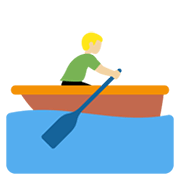 Emoji 🚣🏼‍♂️ Uomo In Barca A Remi: Carnagione Abbastanza Chiara su Twitter Twemoji 13.0.1.