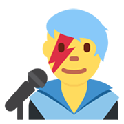 Emoji 👨‍🎤 Cantante Uomo su Twitter Twemoji 13.0.1.
