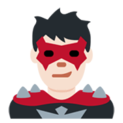 Emoji 🦹🏻‍♂️ Supercattivo Uomo: Carnagione Chiara su Twitter Twemoji 13.0.1.