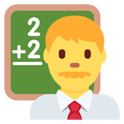 👨‍🏫 Emoji Profesor en Twitter Twemoji 13.0.1.