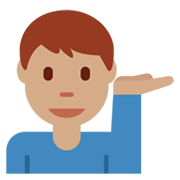 💁🏽‍♂️ Emoji Empleado De Mostrador De Información: Tono De Piel Medio en Twitter Twemoji 13.0.1.