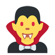 🧛‍♂️ Emoji Vampiro Hombre en Twitter Twemoji 13.0.1.