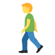 🚶‍♂️ Emoji Hombre Caminando en Twitter Twemoji 13.0.1.