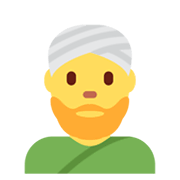 Emoji 👳‍♂️ Uomo Con Turbante su Twitter Twemoji 13.0.1.