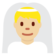 Emoji 👰🏼‍♂️ Sposo Con Velo: Carnagione Abbastanza Chiara su Twitter Twemoji 13.0.1.