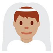 Emoji 👰🏽‍♂️ Sposo Con Velo: Carnagione Olivastra su Twitter Twemoji 13.0.1.