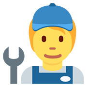 🧑‍🔧 Emoji Mechaniker(in) Twitter Twemoji 13.0.1.