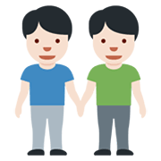 Emoji 👬🏻 Due Uomini Che Si Tengono Per Mano: Carnagione Chiara su Twitter Twemoji 13.0.1.