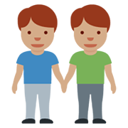 👬🏽 Emoji händchenhaltende Männer: mittlere Hautfarbe Twitter Twemoji 13.0.1.