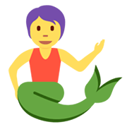 🧜 Emoji Persona Sirena en Twitter Twemoji 13.0.1.