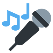 Emoji 🎤 Microfono su Twitter Twemoji 13.0.1.