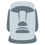 🗿 Emoji Estatua Moái en Twitter Twemoji 13.0.1.