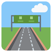 Emoji 🛣️ Autostrada su Twitter Twemoji 13.0.1.