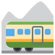 🚞 Emoji Ferrocarril De Montaña en Twitter Twemoji 13.0.1.